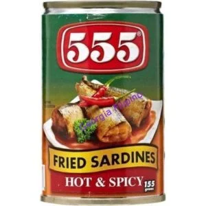 555 Fried Sardines in Hot & Spicy Sauce 155g