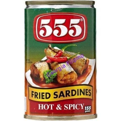 555 Fried Sardines in Hot & Spicy Sauce 155g