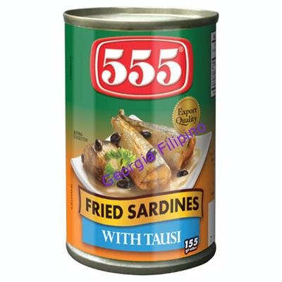 555 Fried Sardines with Tausi 155g
