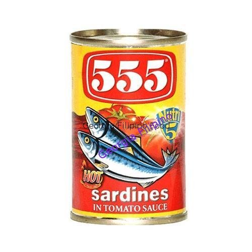 555 Sardines in Chilli and Tomato Sauce 155g