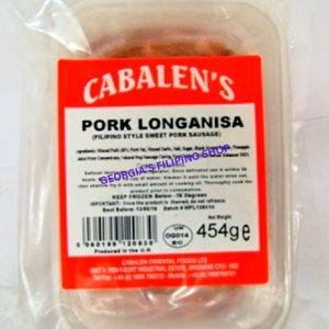 Cabalen Pork Longanisa 454g - COLLECTION ONLY