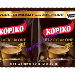 Kopiko Black 3 in 1 Coffee - Twin Pack