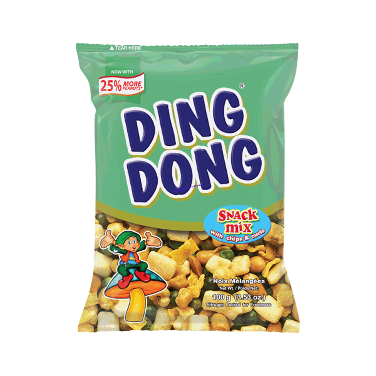 Ding Dong - Mixed Nuts, Snack Mix, Green
