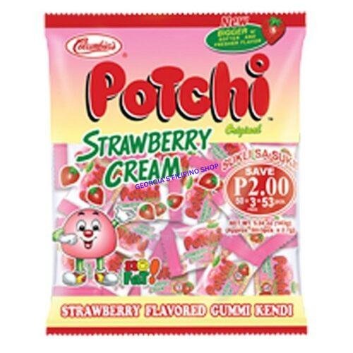 Potchi Strawberry Cream 50pcs, 135g