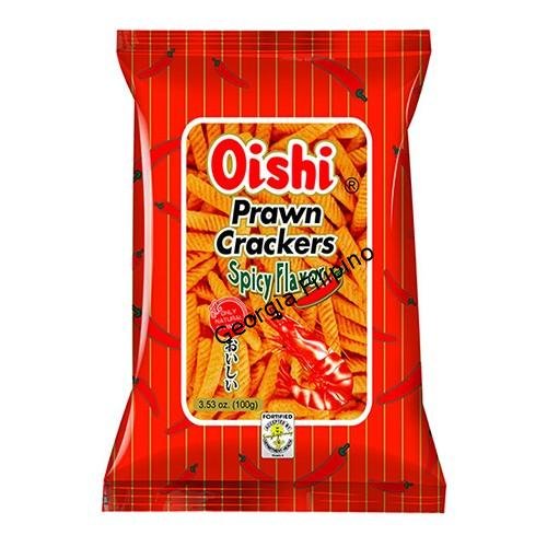 Oishi Prawn Crackers, Spicy 60g