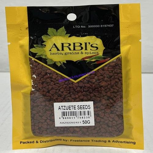 Arbi's Atzuete (Annatto) Seeds 50g