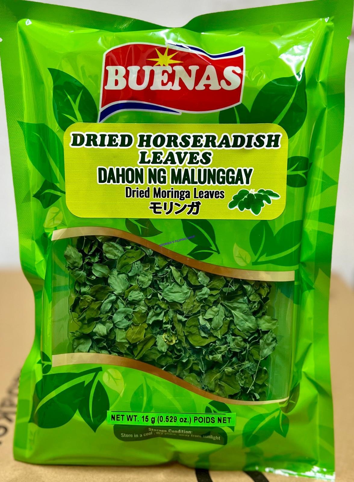 Buenas Dried Horse Raddish Leaves 15g