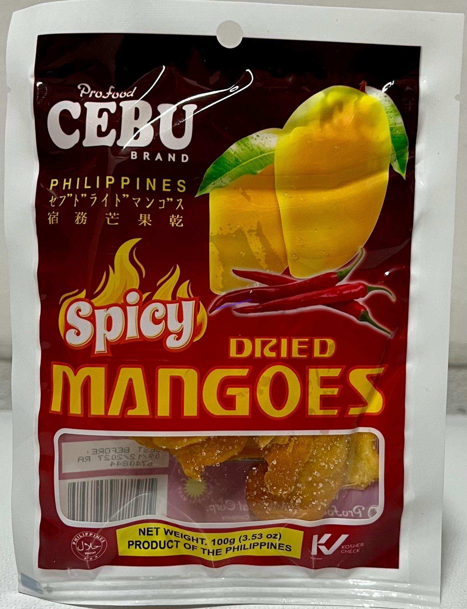 Cebu Spicy Dried Mangoes 100g