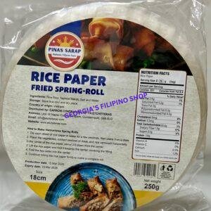 Pinas Sarap Rice Paper Fried Spring Roll 250g